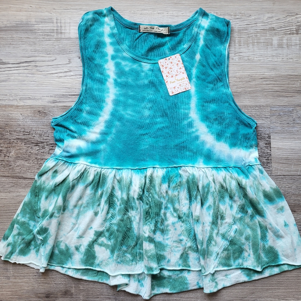 NWT Free People We The Free Tie Dye Tank Top Size XS